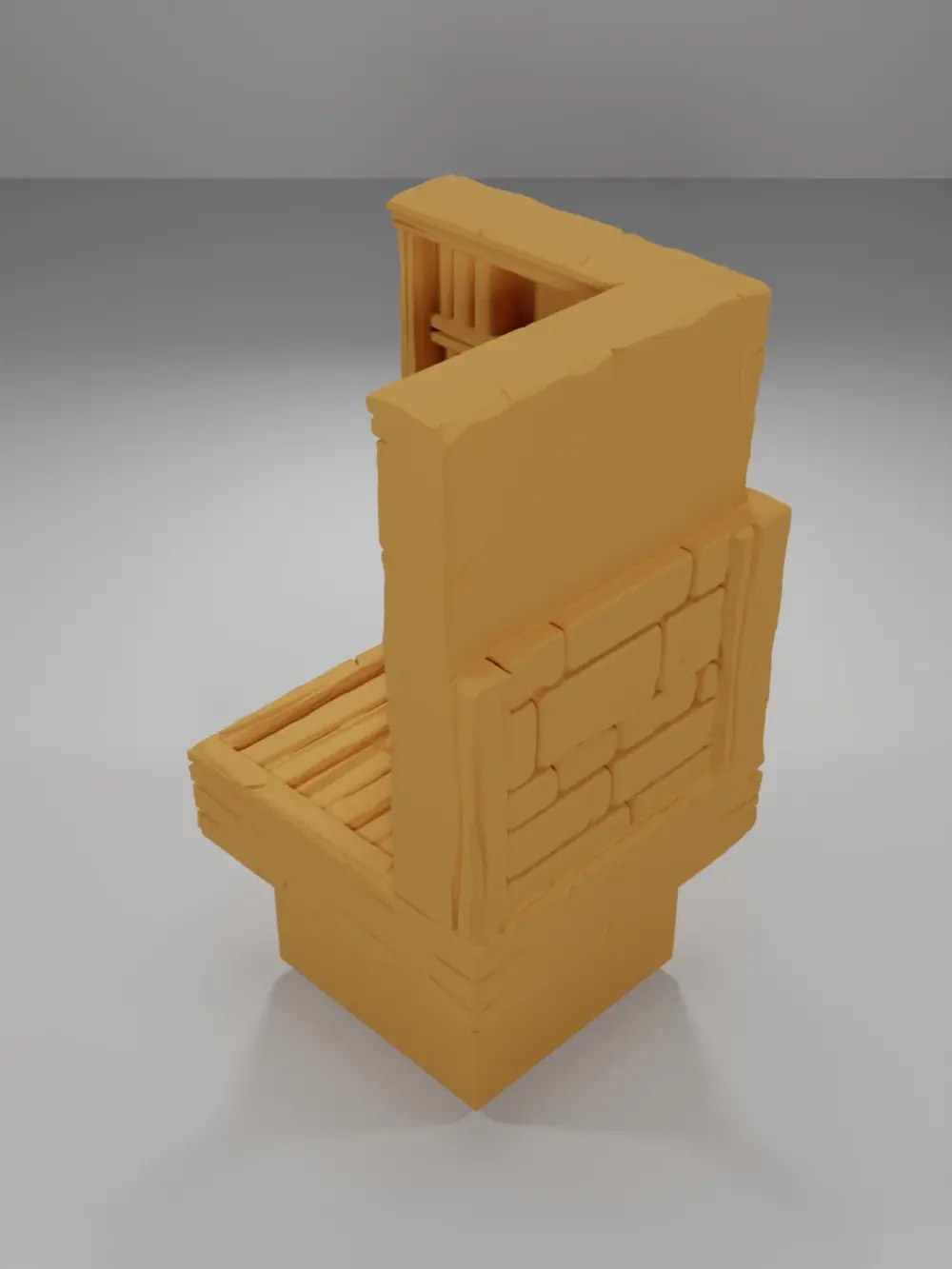 Library Angle - Medieval Town Part 2 - Dungeon Blocks