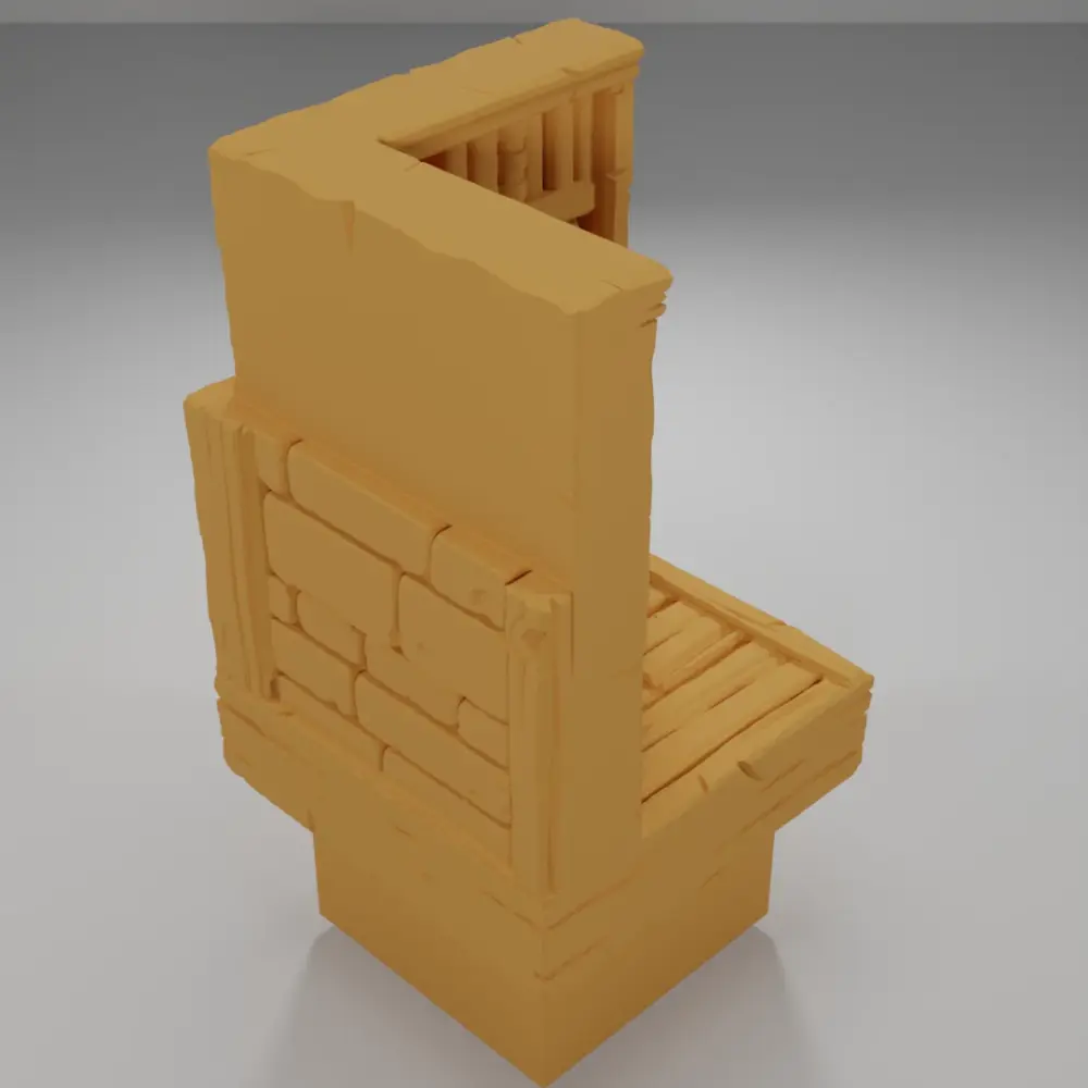 Library Angle - Medieval Town Part 2 - Dungeon Blocks