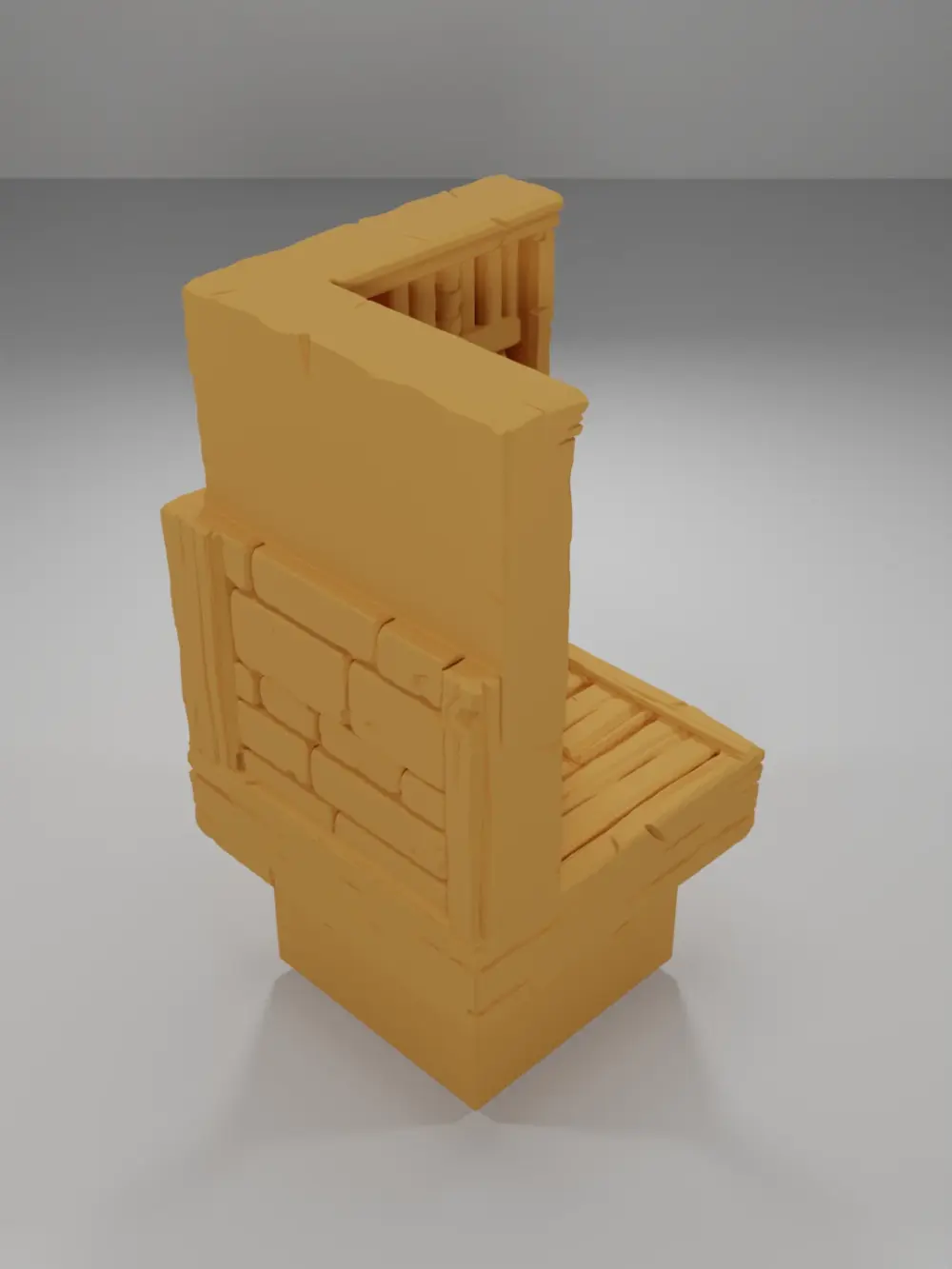 Library Angle - Medieval Town Part 2 - Dungeon Blocks