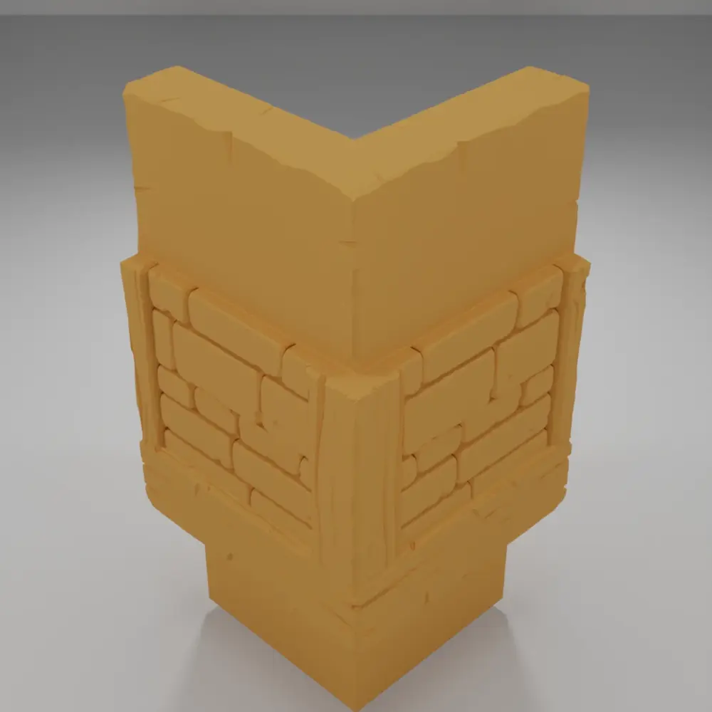 Library Angle - Medieval Town Part 2 - Dungeon Blocks