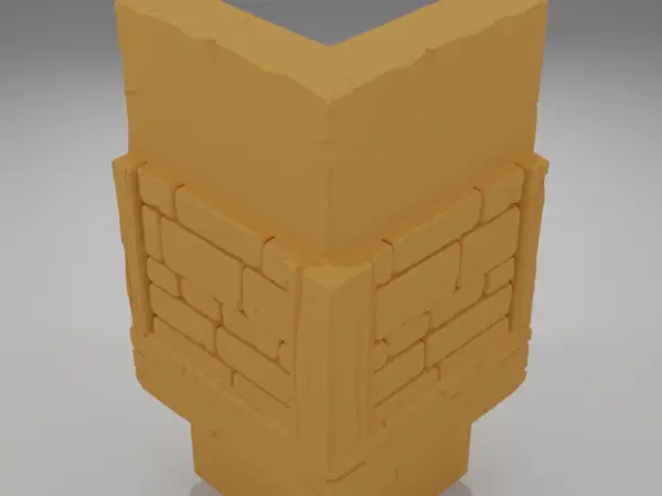 Tall Wall Flag - Medieval Town Part 2 - Dungeon Blocks