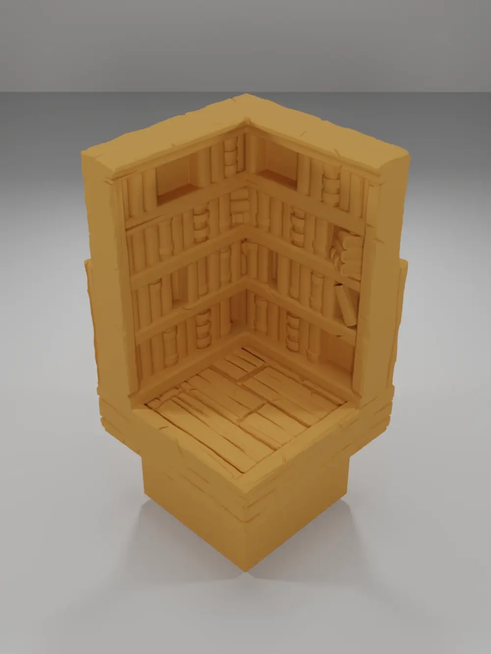 Library Angle - Medieval Town Part 2 - Dungeon Blocks