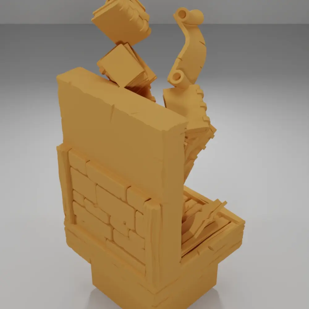 Flying Books Library - Medieval Town Part 2 - Dungeon Blocks