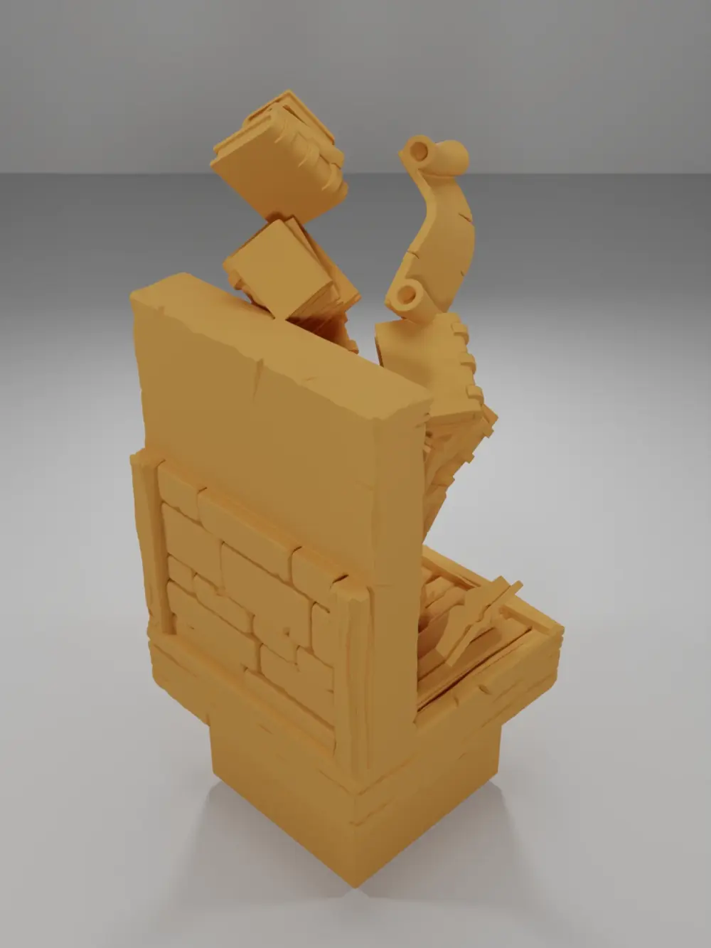 Flying Books Library - Medieval Town Part 2 - Dungeon Blocks