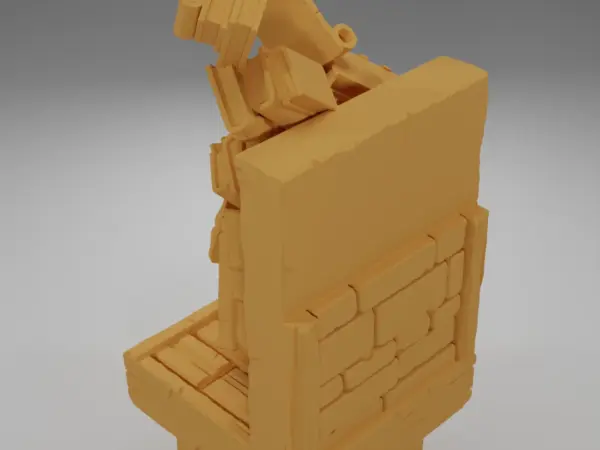 Tall Wall Flag - Medieval Town Part 2 - Dungeon Blocks