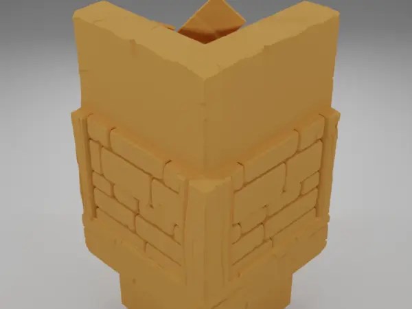 Tall Wall Flag - Medieval Town Part 2 - Dungeon Blocks