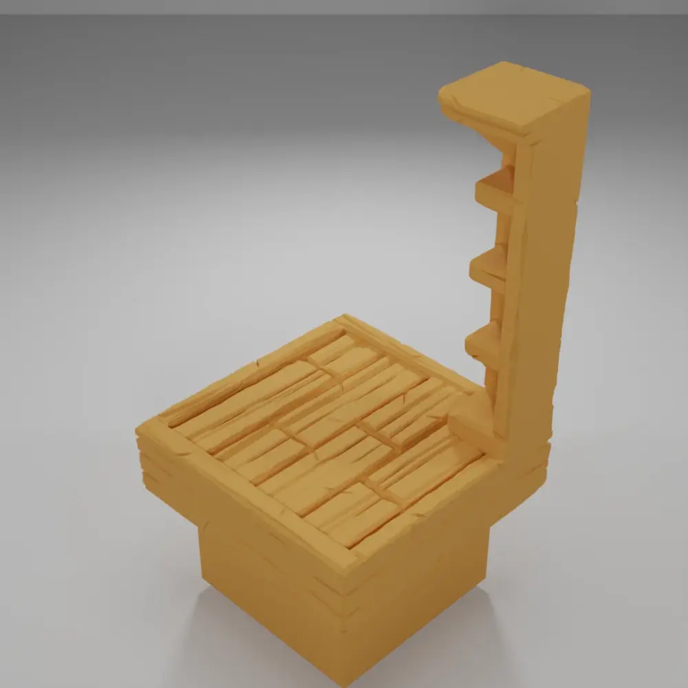 Empty Library Corner - Medieval Town Part 2 - Dungeon Blocks