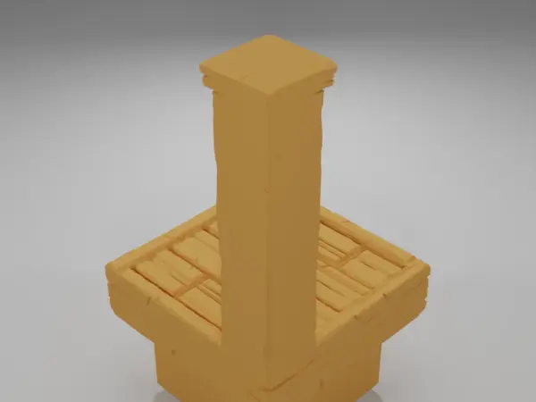 Tall Wall Flag - Medieval Town Part 2 - Dungeon Blocks