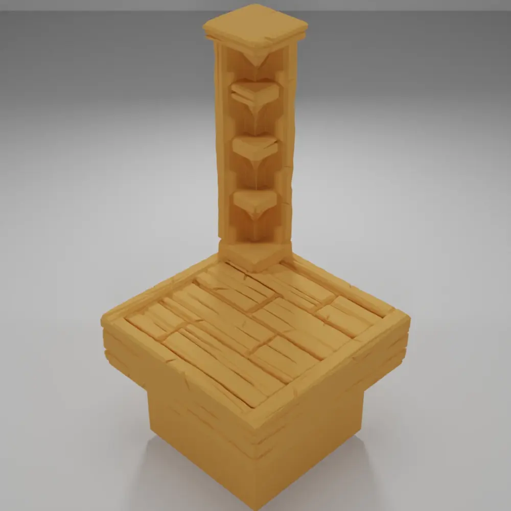 Empty Library Corner - Medieval Town Part 2 - Dungeon Blocks