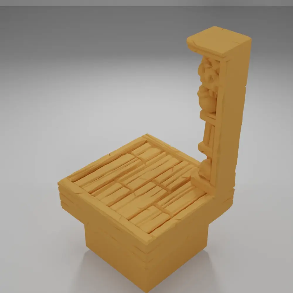Decorative Library Corner - Medieval Town Part 2 - Dungeon Blocks