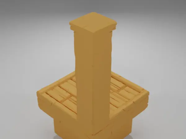 Tall Wall Flag - Medieval Town Part 2 - Dungeon Blocks