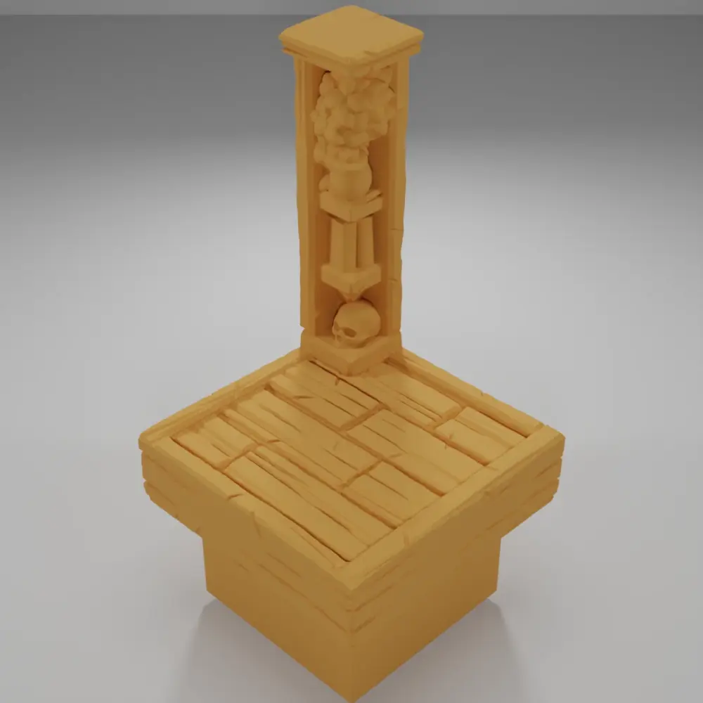 Decorative Library Corner - Medieval Town Part 2 - Dungeon Blocks