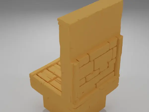 Tall Wall Flag - Medieval Town Part 2 - Dungeon Blocks