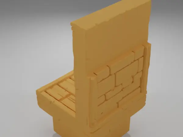 Tall Wall Flag - Medieval Town Part 2 - Dungeon Blocks