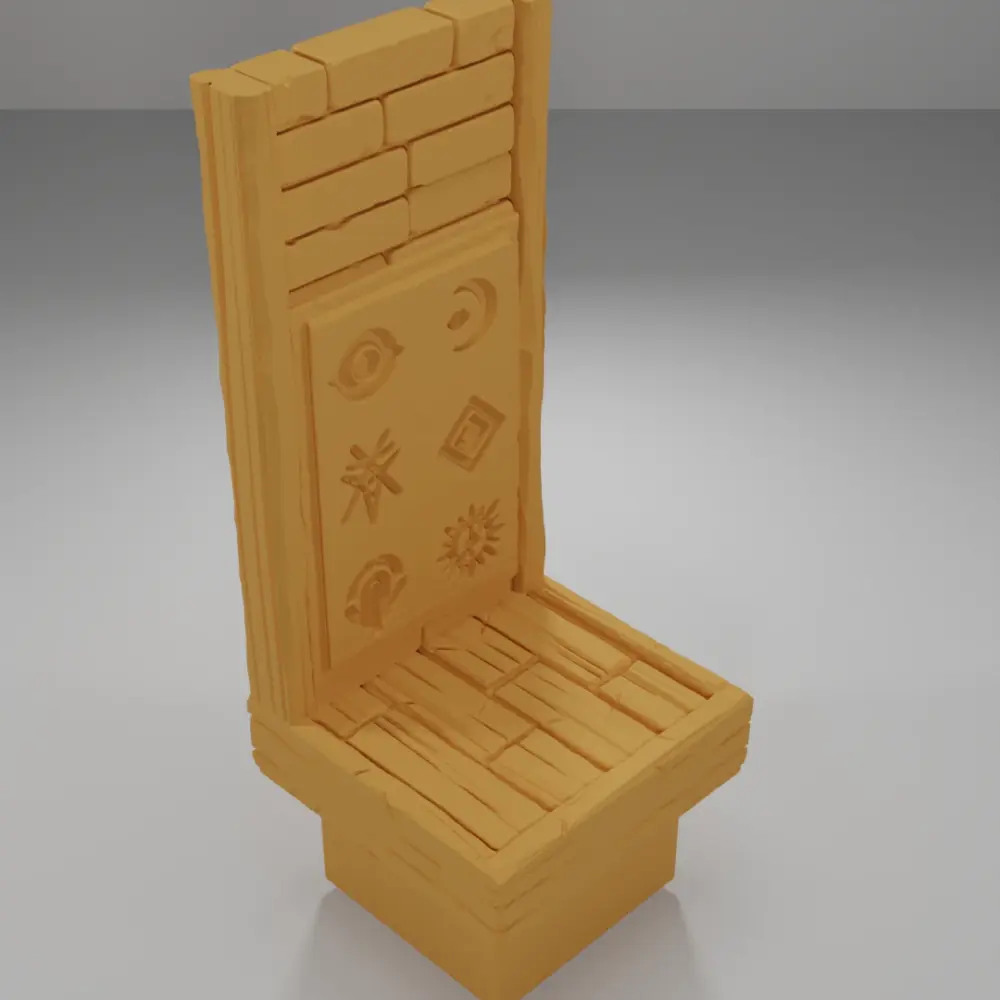 Magic Symbols Wall - Medieval Town Part 2 - Dungeon Blocks