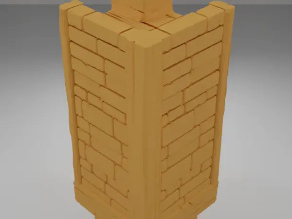 Tall Lit Chandelier - Medieval Town Part 2 - Dungeon Blocks