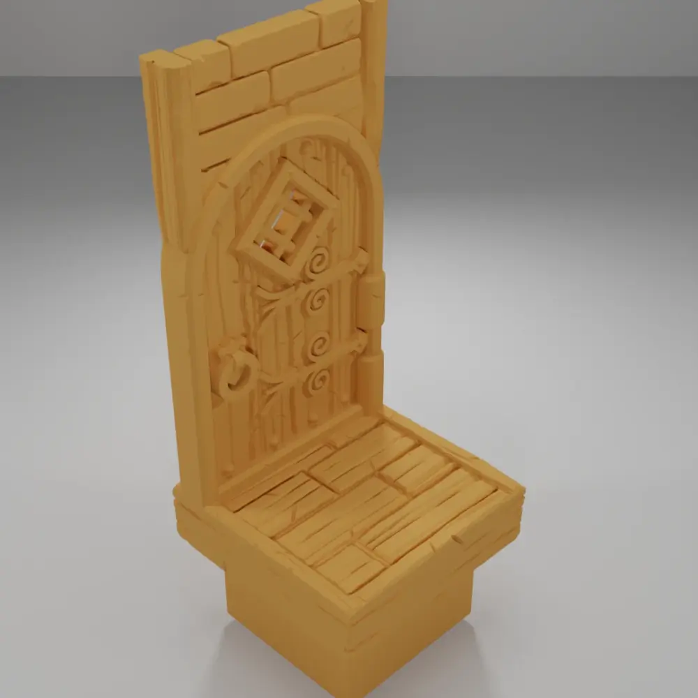 Tall Door - Medieval Town Part 2 - Dungeon Blocks