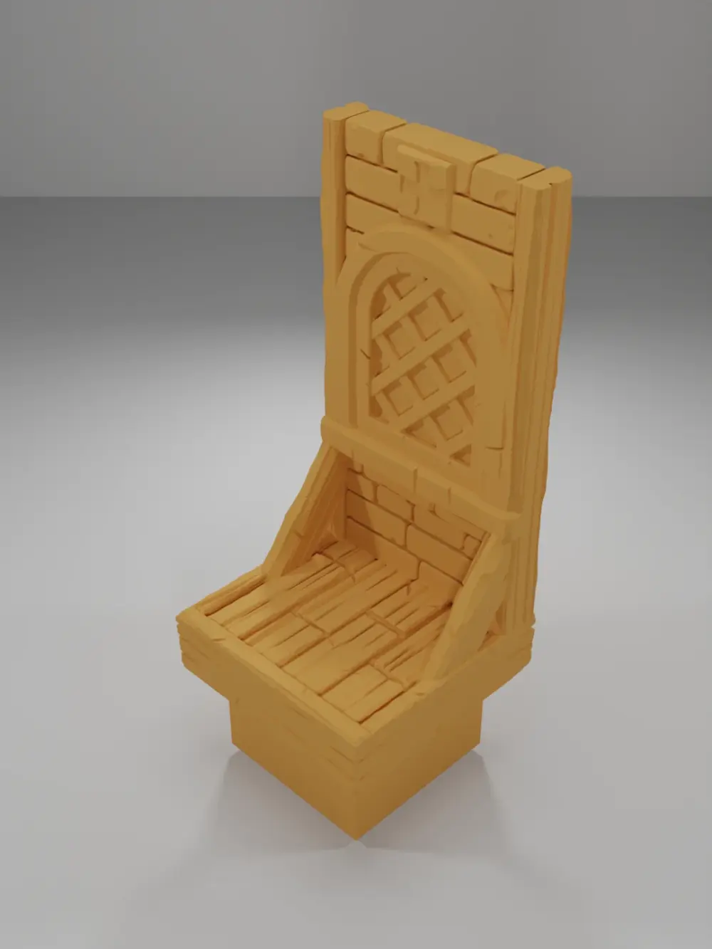 Tall Window Wooden Planks - Medieval Town Part 2 - Dungeon Blocks