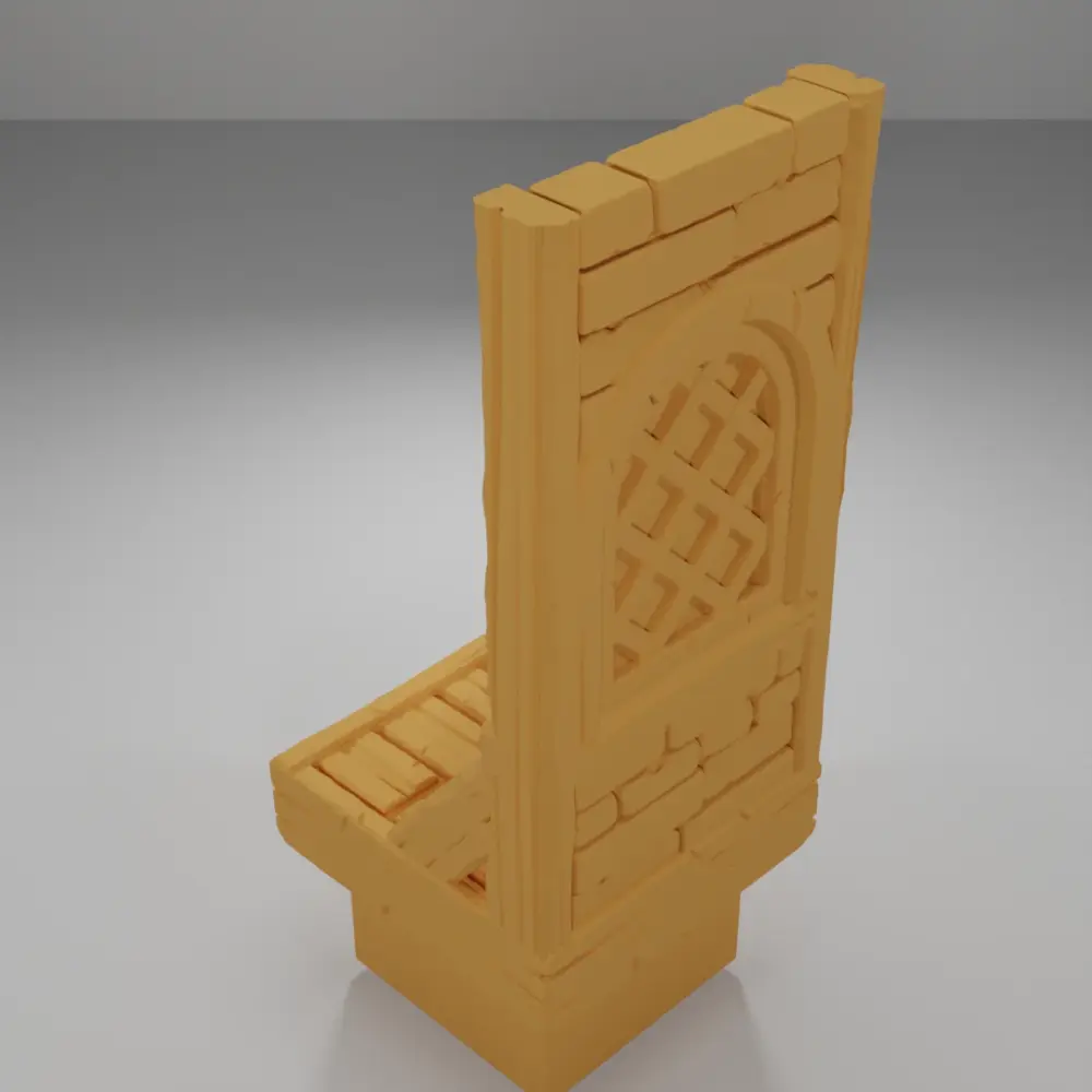 Tall Window Wooden Planks - Medieval Town Part 2 - Dungeon Blocks