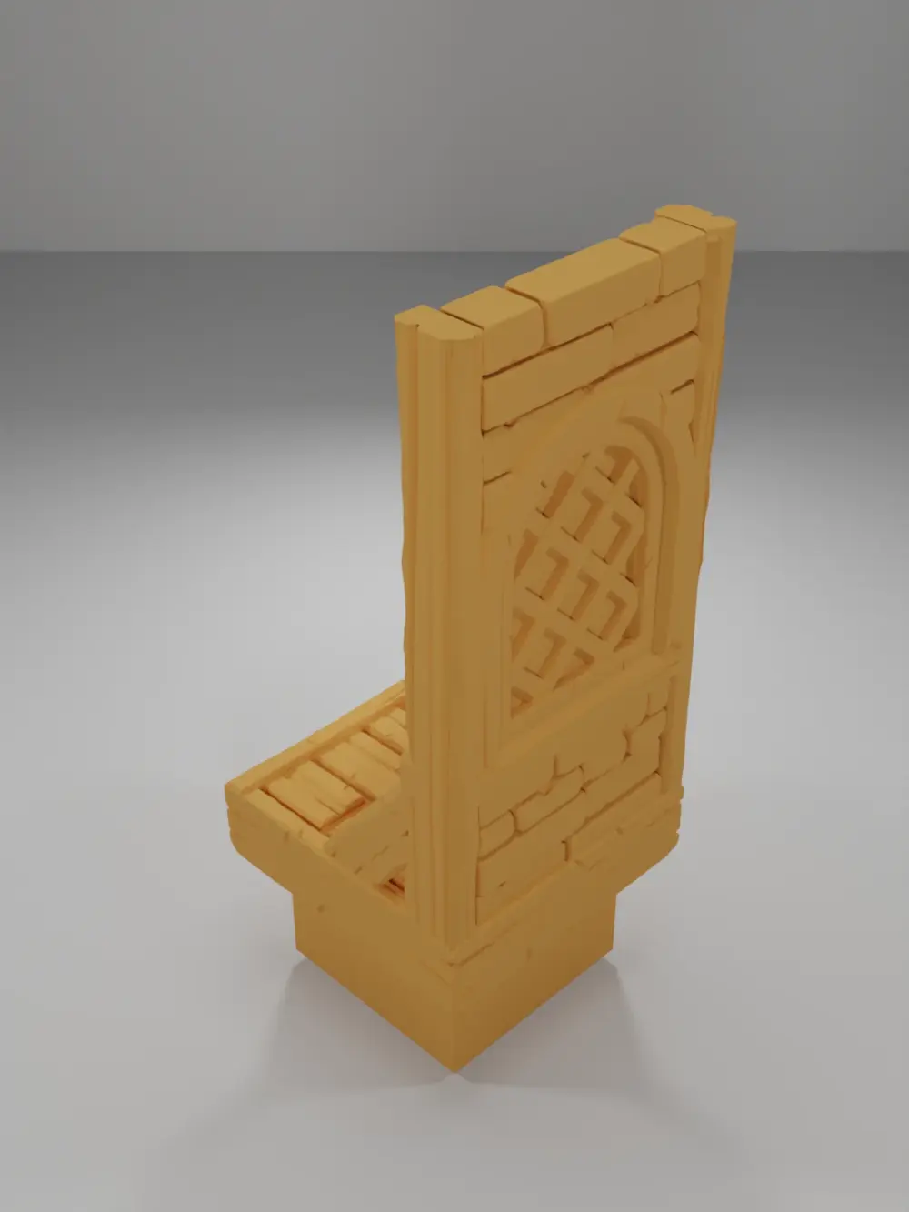 Tall Window Wooden Planks - Medieval Town Part 2 - Dungeon Blocks