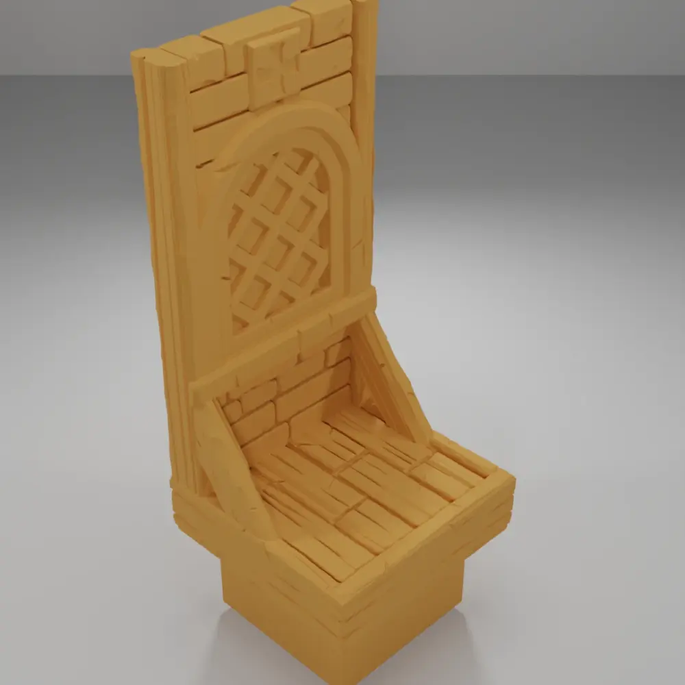 Tall Window Wooden Planks - Medieval Town Part 2 - Dungeon Blocks