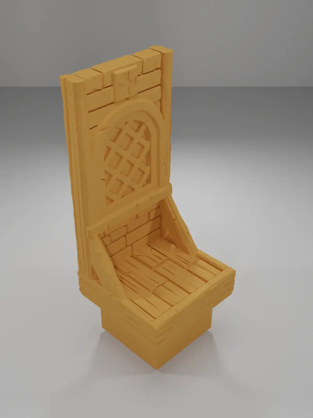 Tall Window Wooden Planks - Medieval Town Part 2 - Dungeon Blocks