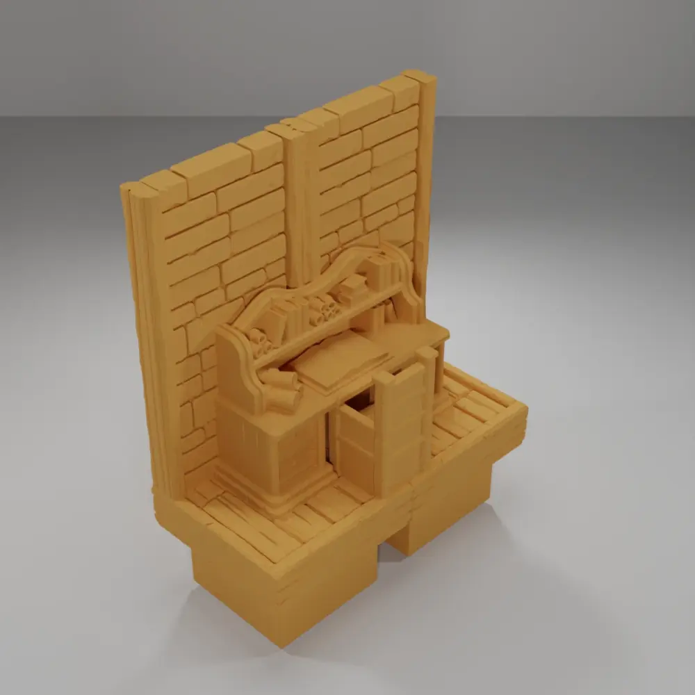 Tall Desk - Medieval Town Part 2 - Dungeon Blocks
