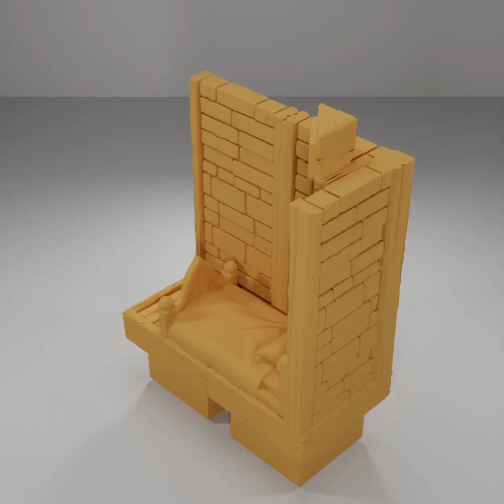 Tall Bed Angle - Medieval Town Part 2 - Dungeon Blocks