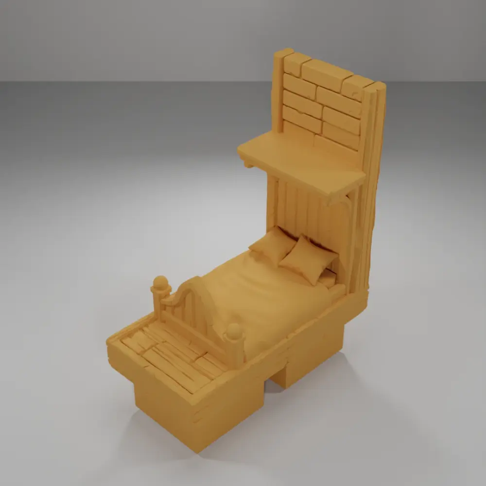 Tall Bed - Medieval Town Part 2 - Dungeon Blocks