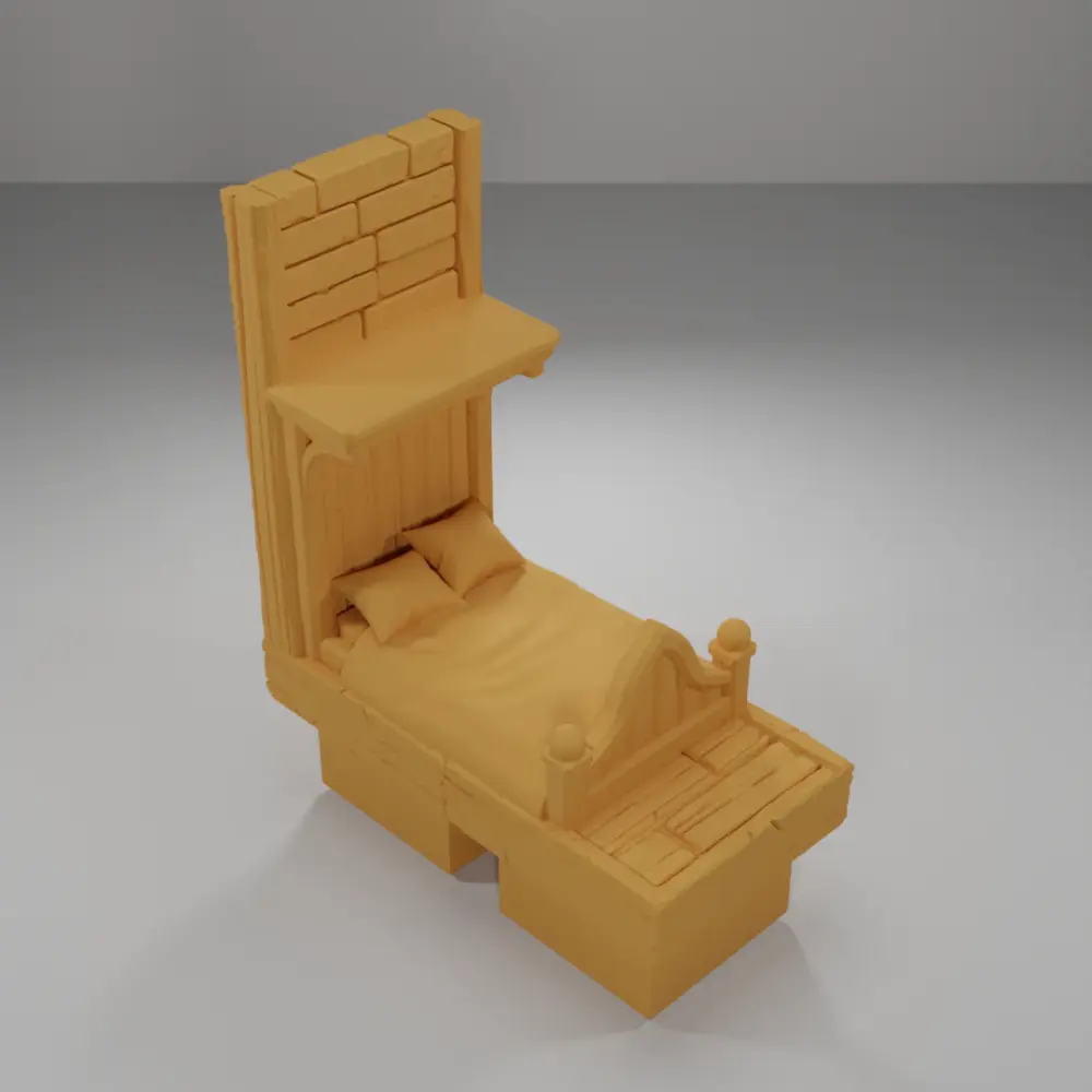 Tall Bed - Medieval Town Part 2 - Dungeon Blocks