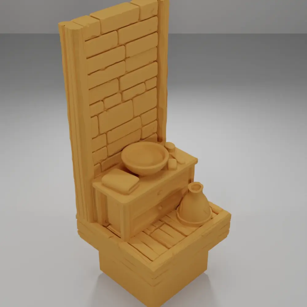 Tall Sink - Medieval Town Part 2 - Dungeon Blocks