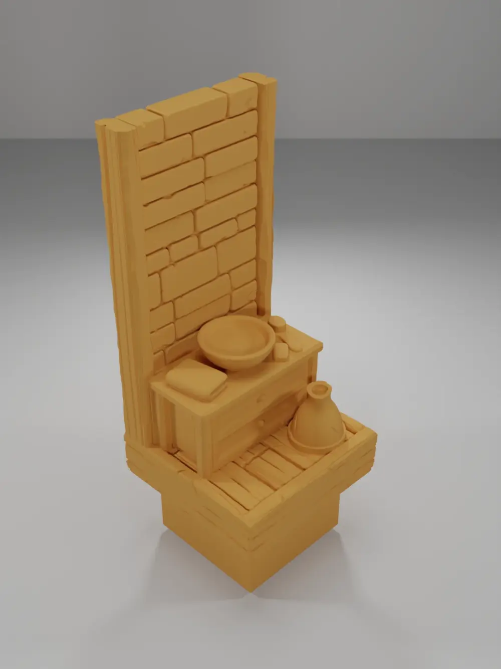Tall Sink - Medieval Town Part 2 - Dungeon Blocks