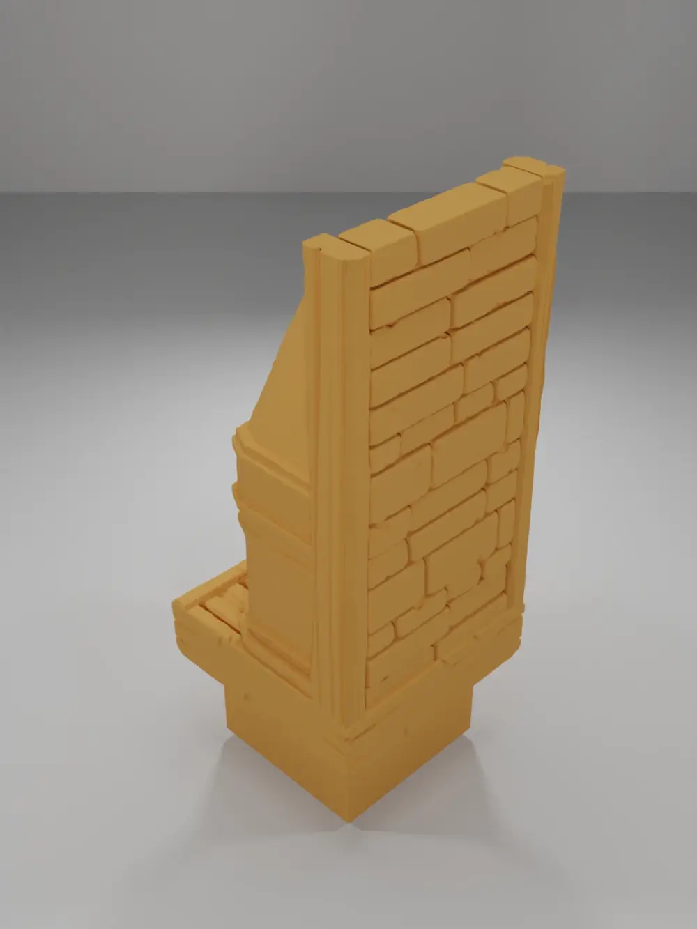 Tall Lit Magic Fireplace - Medieval Town Part 2 - Dungeon Blocks