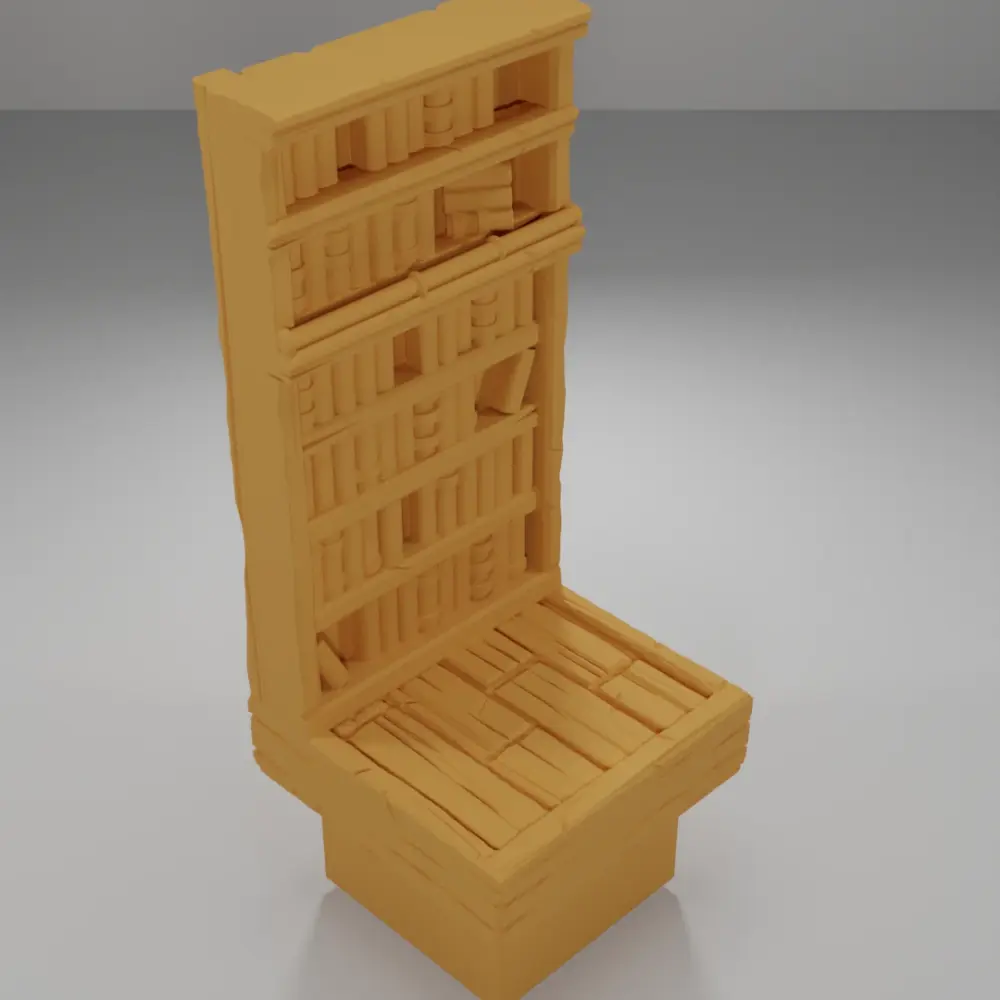 Tall Library 1 - Medieval Town Part 2 - Dungeon Blocks