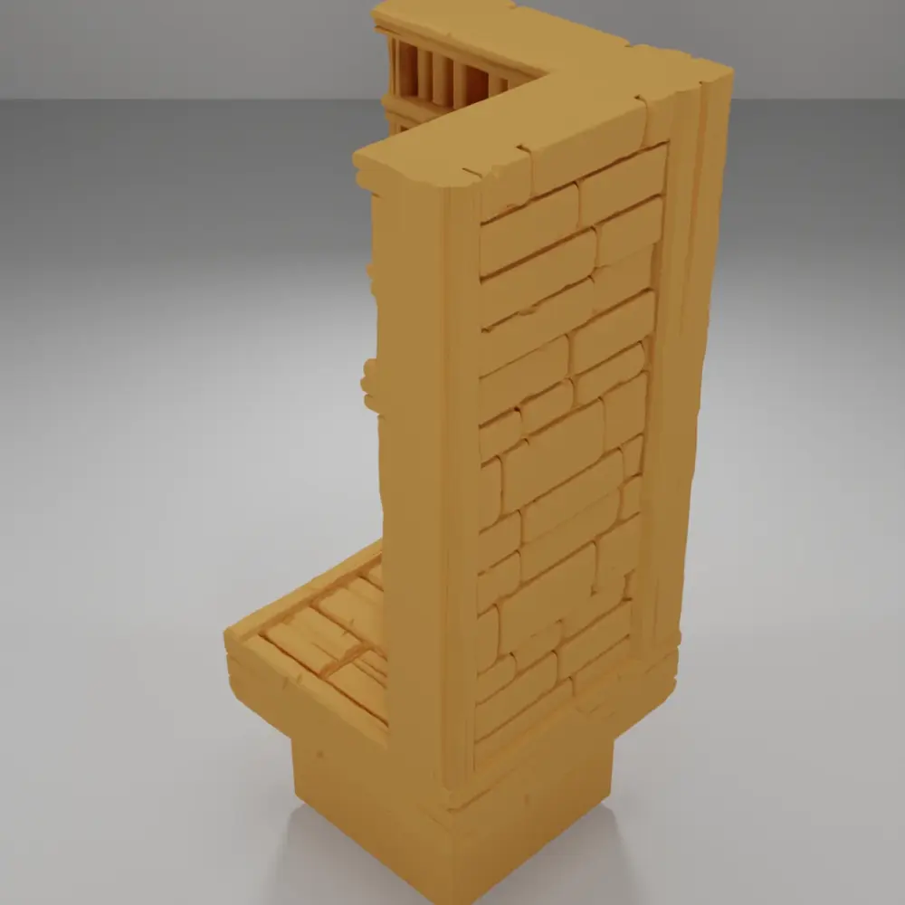 Tall Library Angle - Medieval Town Part 2 - Dungeon Blocks
