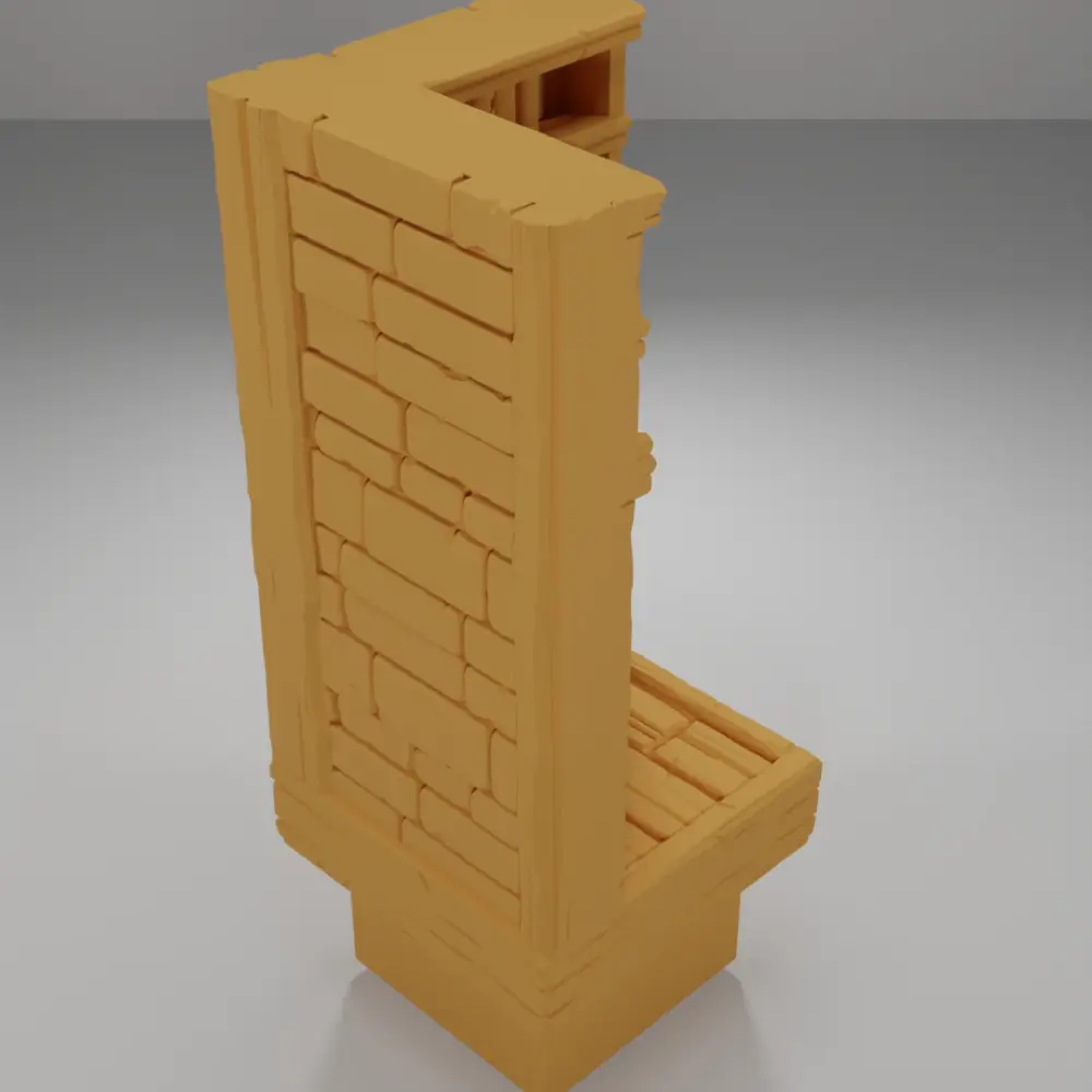 Tall Library Angle - Medieval Town Part 2 - Dungeon Blocks