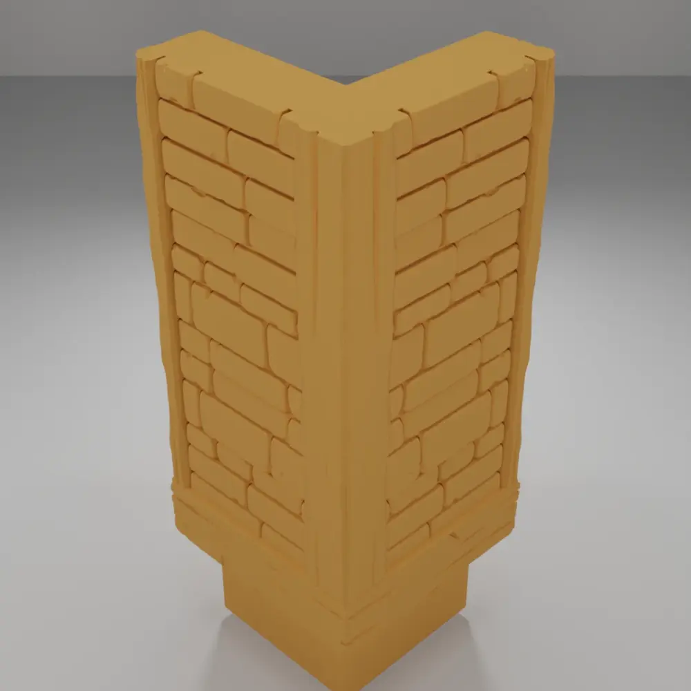 Tall Library Angle - Medieval Town Part 2 - Dungeon Blocks
