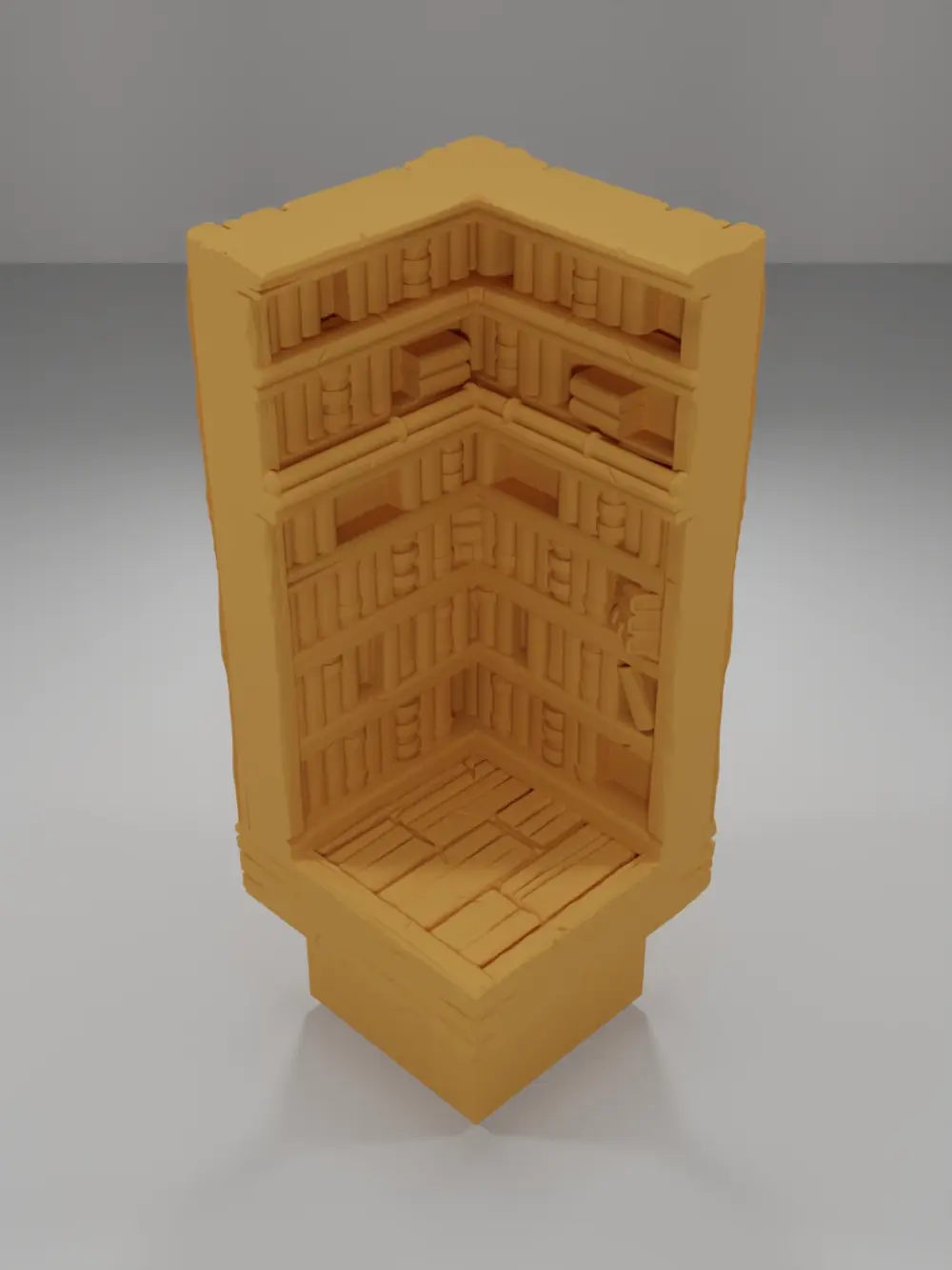 Tall Library Angle - Medieval Town Part 2 - Dungeon Blocks
