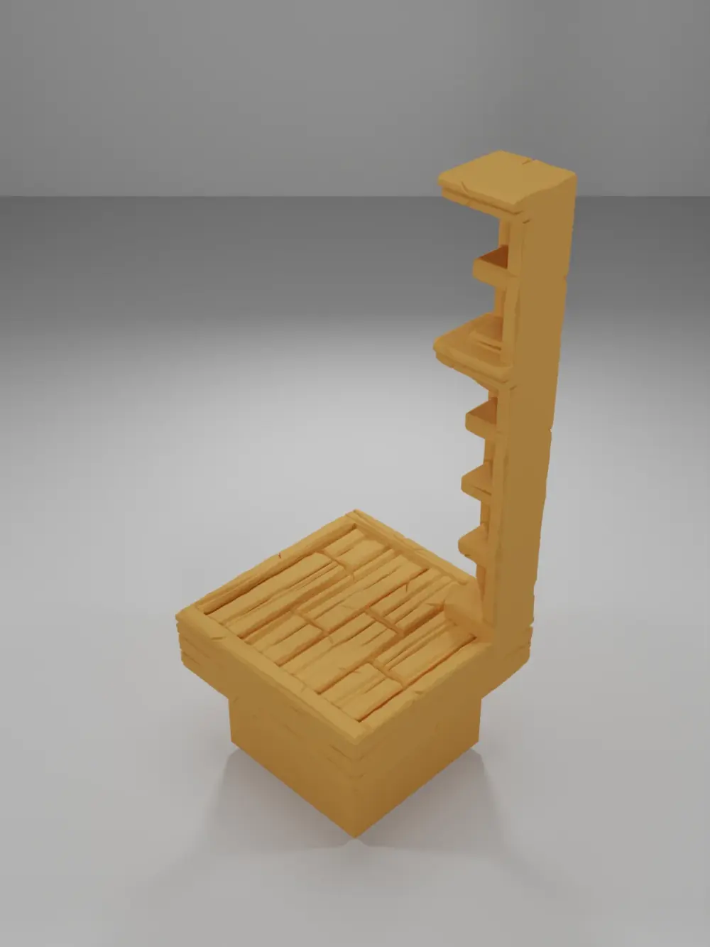 Tall Empty Library Corner - Medieval Town Part 2 - Dungeon Blocks