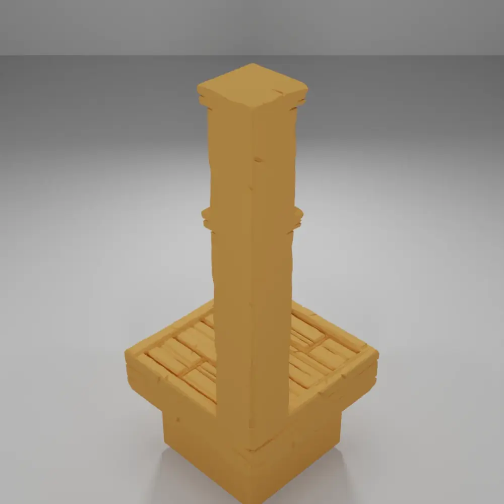 Tall Empty Library Corner - Medieval Town Part 2 - Dungeon Blocks