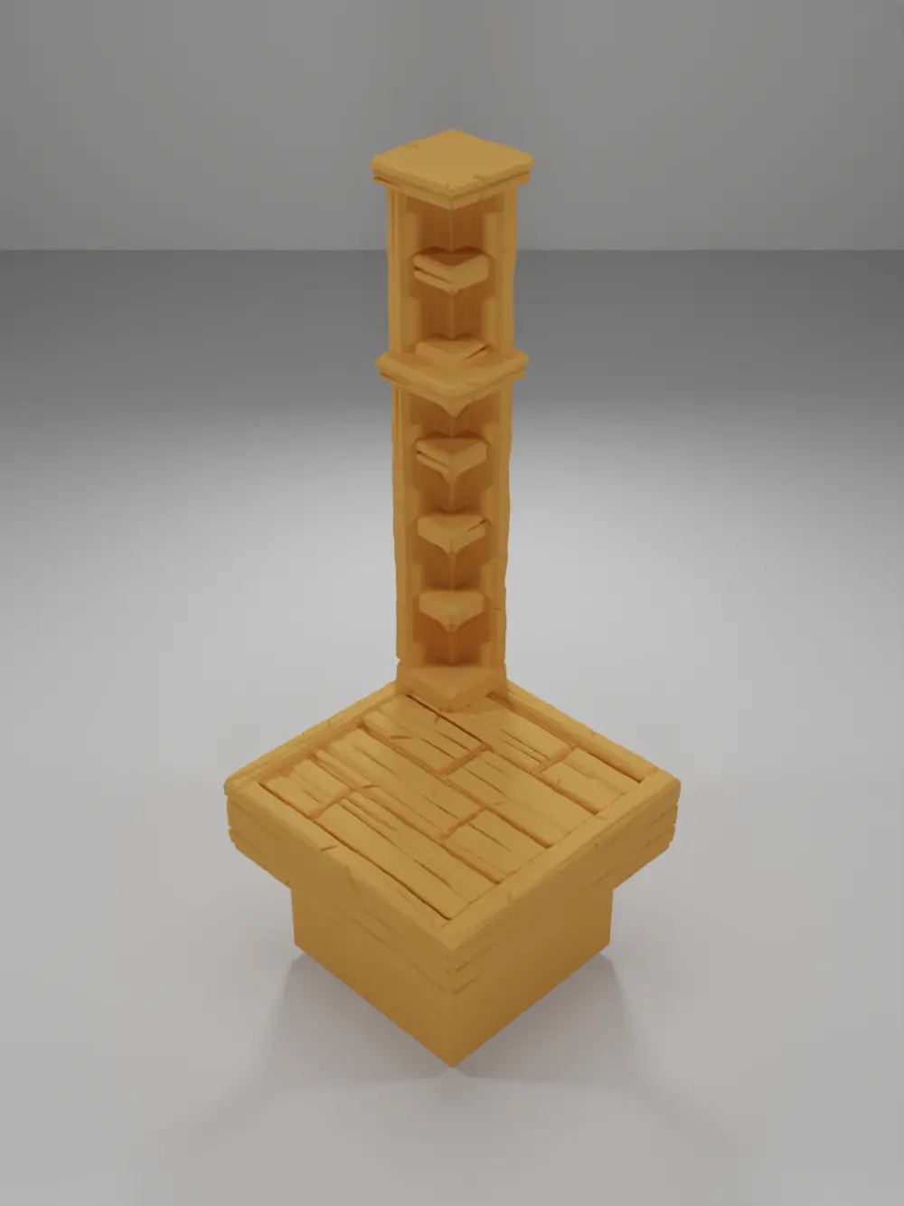 Tall Empty Library Corner - Medieval Town Part 2 - Dungeon Blocks