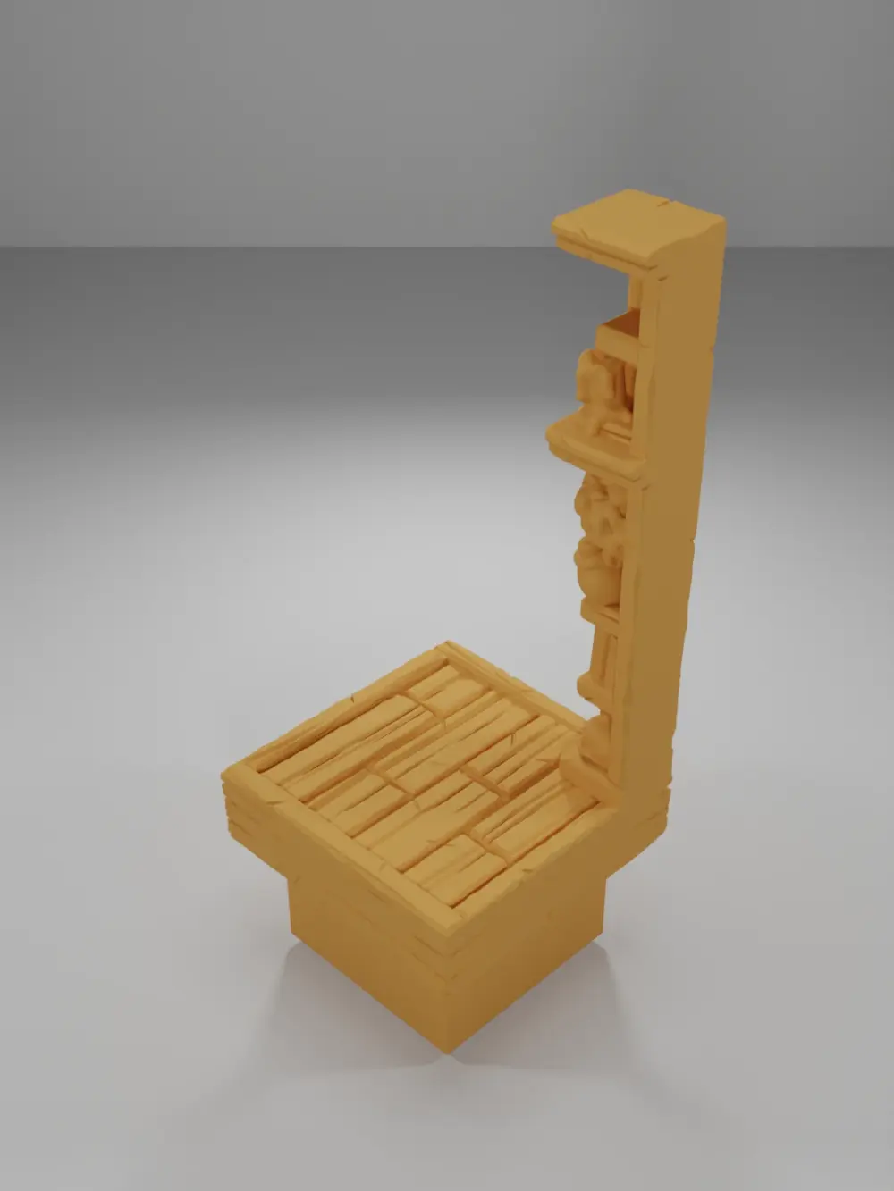 Tall Decorative Library Corner - Medieval Town Part 2 - Dungeon Blocks