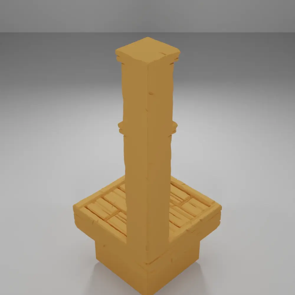 Tall Decorative Library Corner - Medieval Town Part 2 - Dungeon Blocks