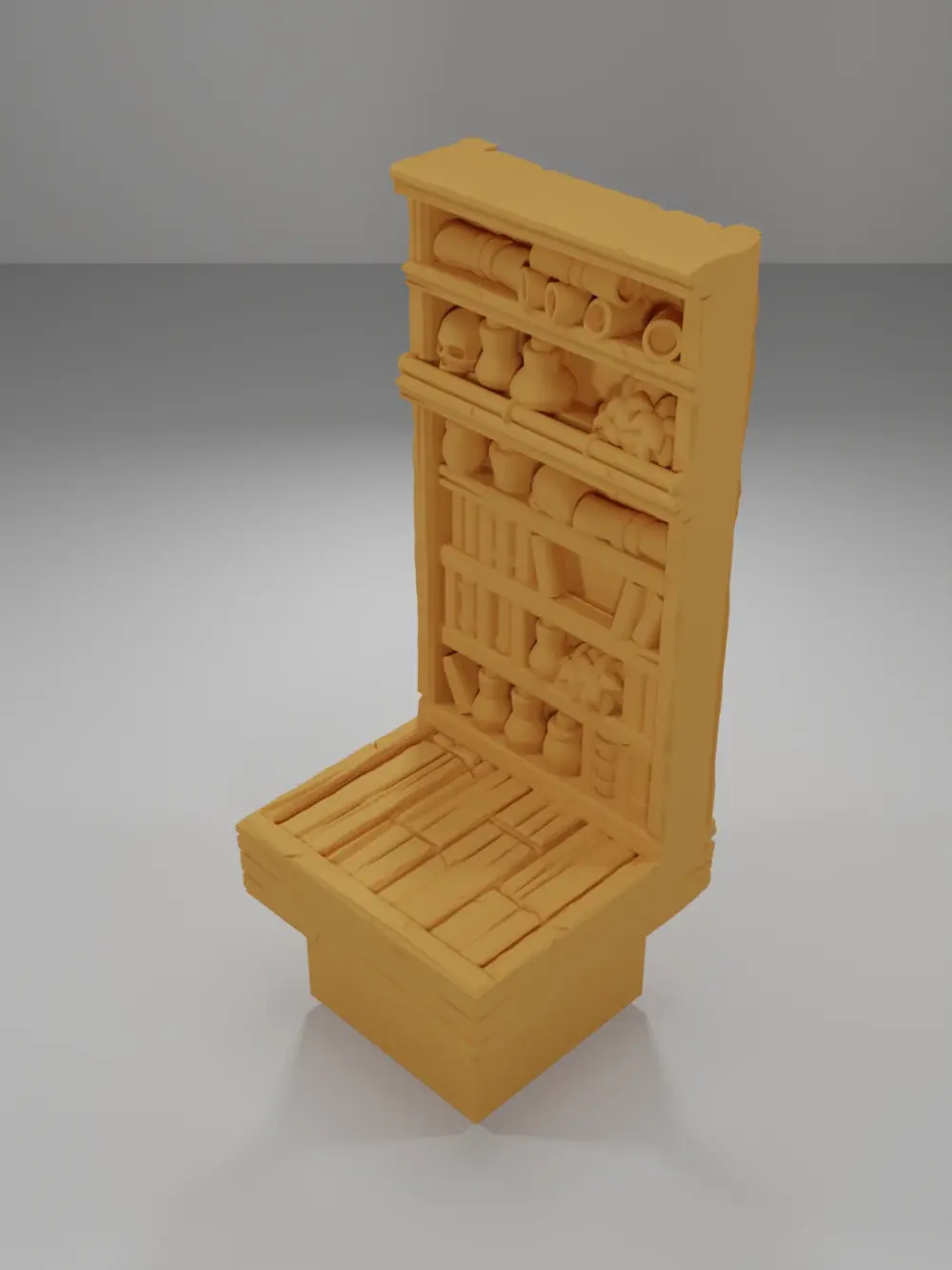 Tall Decorative Library 2 - Medieval Town Part 2 - Dungeon Blocks