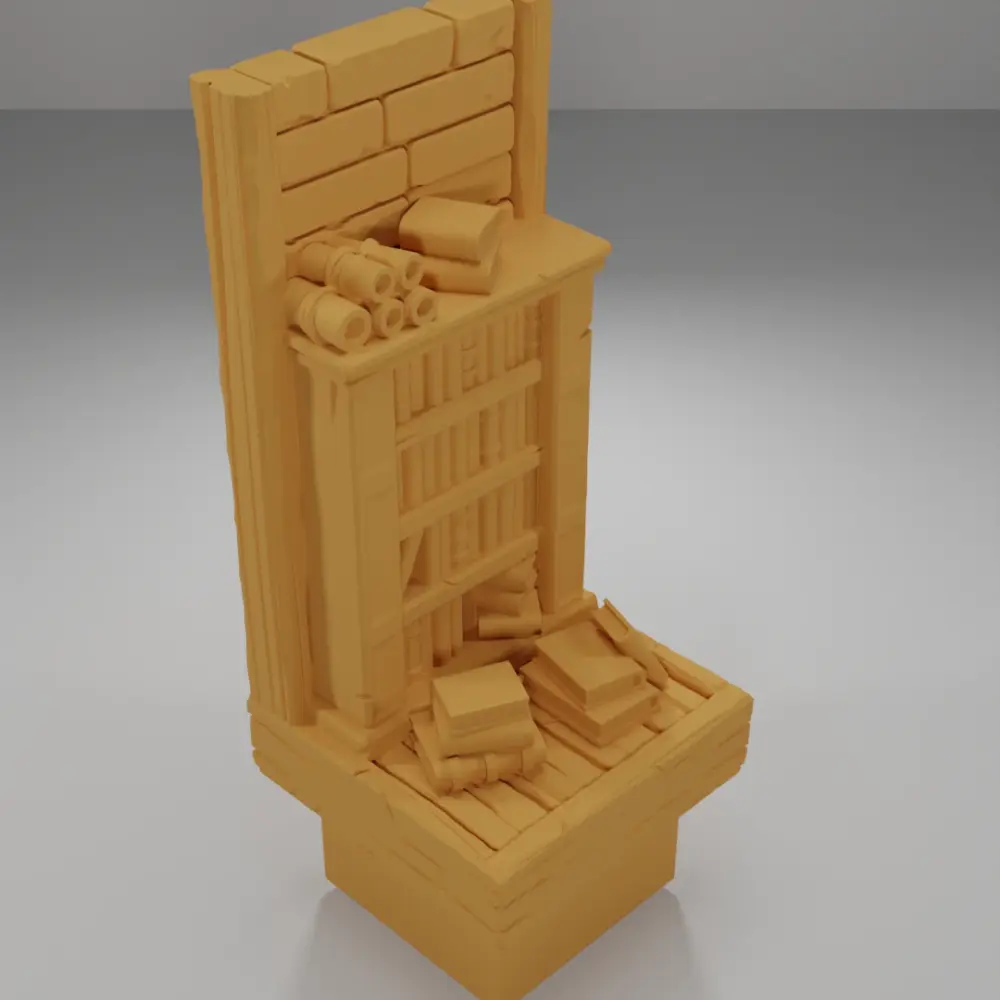 Tall Overflowing Library - Medieval Town Part 2 - Dungeon Blocks