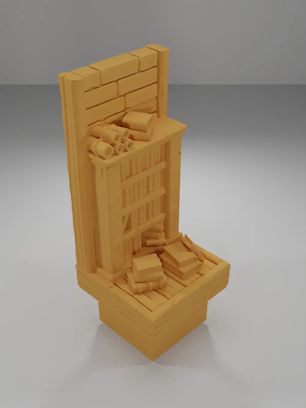 Tall Overflowing Library - Medieval Town Part 2 - Dungeon Blocks