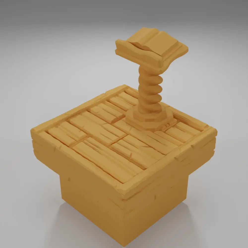 Bookstand - Medieval Town Part 2 - Dungeon Blocks
