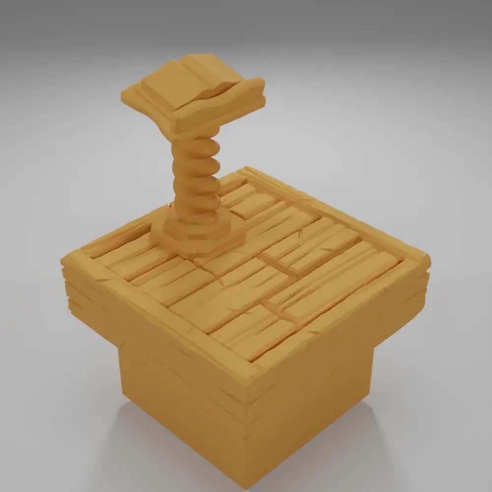 Bookstand - Medieval Town Part 2 - Dungeon Blocks