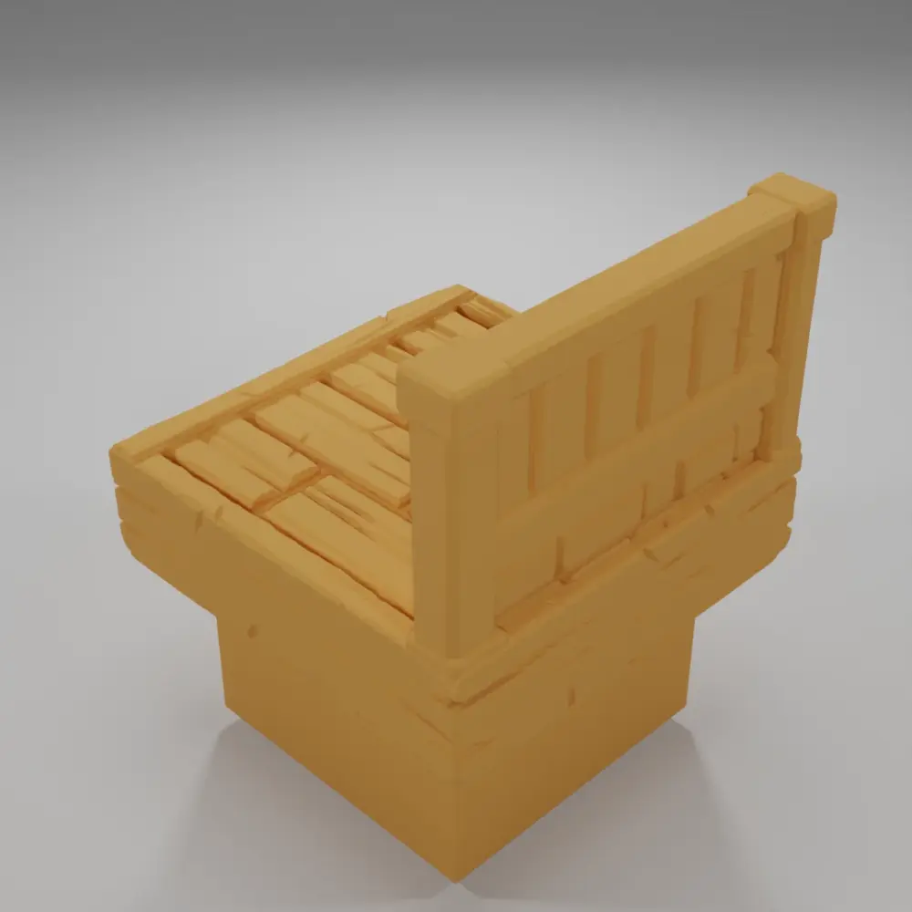 Balcony Straight - Medieval Town Part 2 - Dungeon Blocks