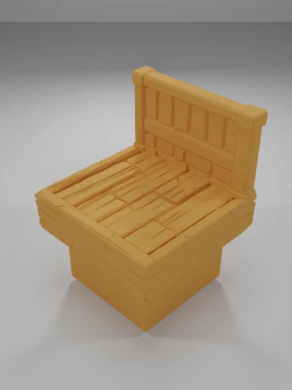 Balcony Straight - Medieval Town Part 2 - Dungeon Blocks